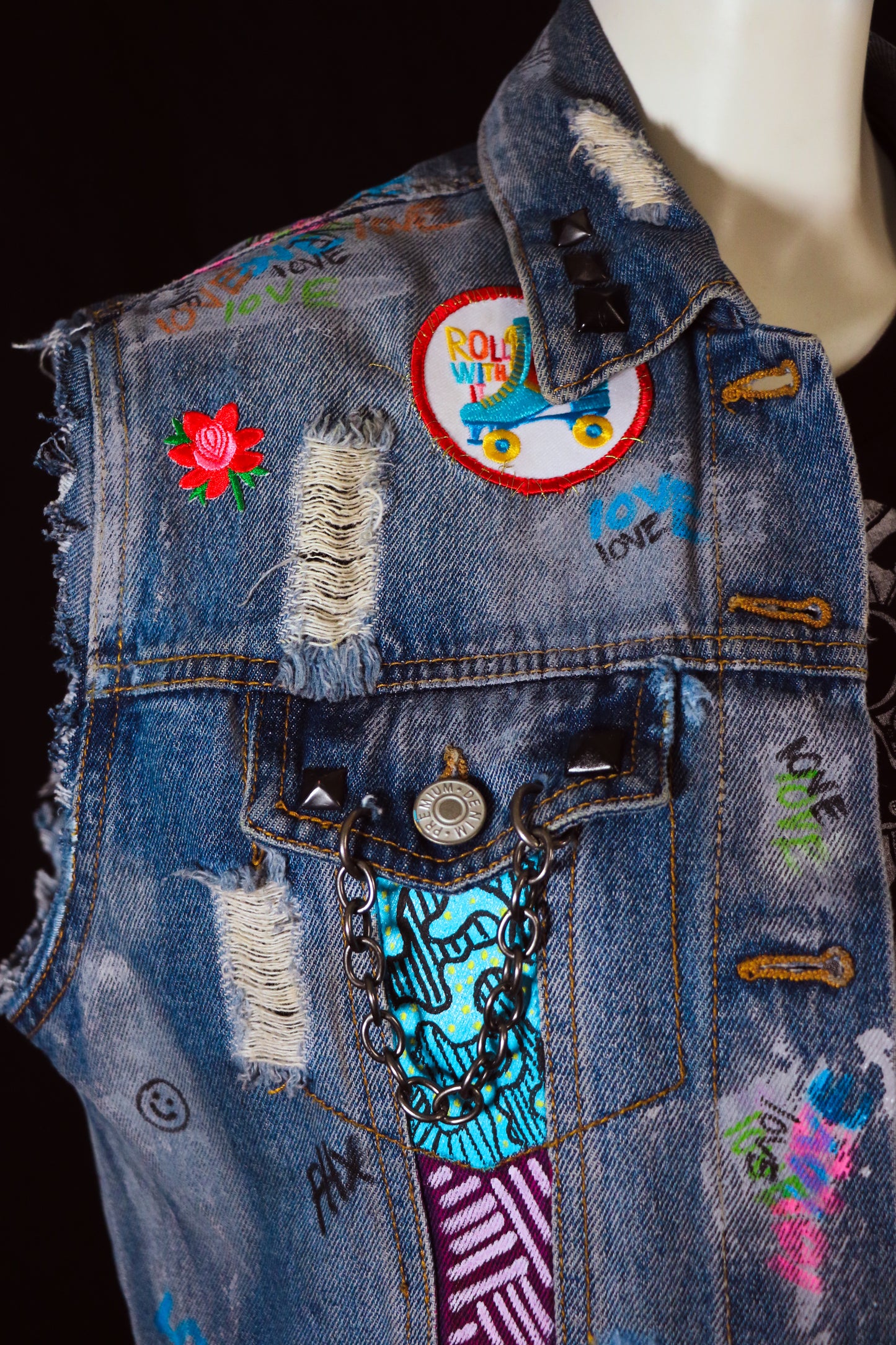 Punk Rock Vest- Roll with it