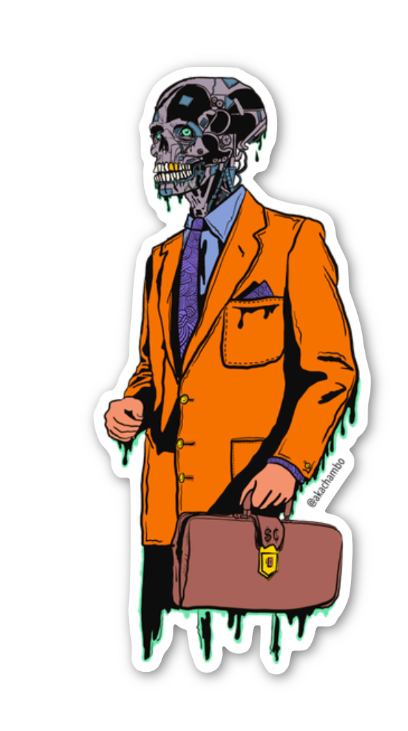 Work Machine EIGHT Sticker