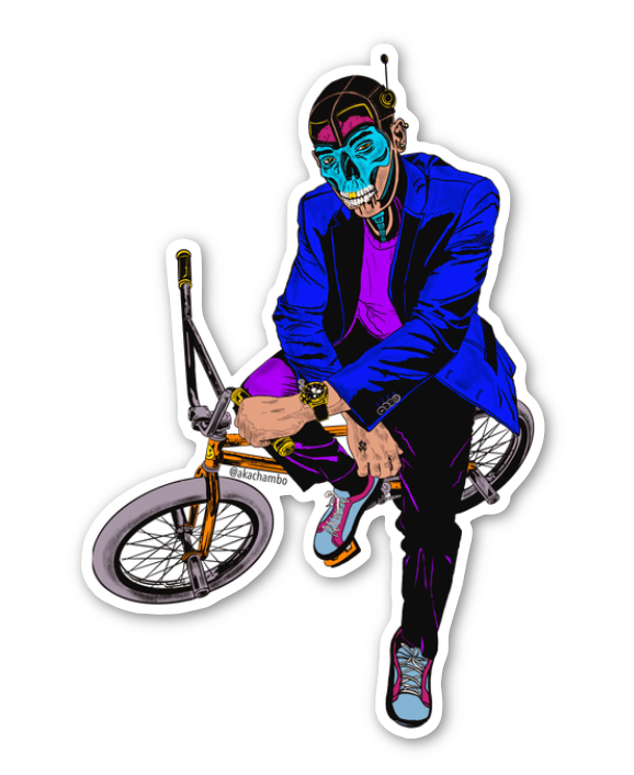 Work Machine NINE Sticker