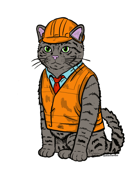 Hard Hat Cat