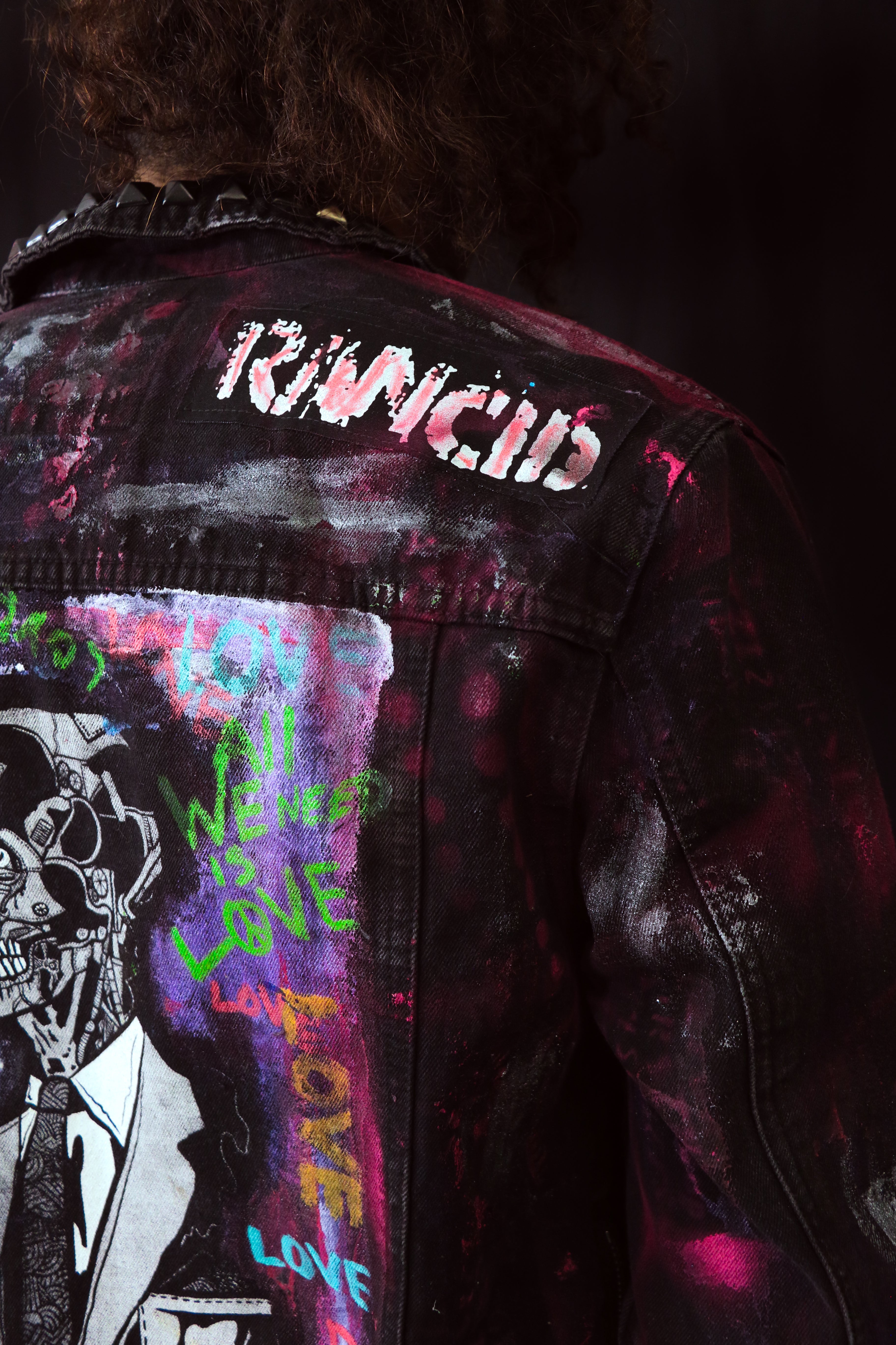 NIRVANA - hand painted denim jacket selling