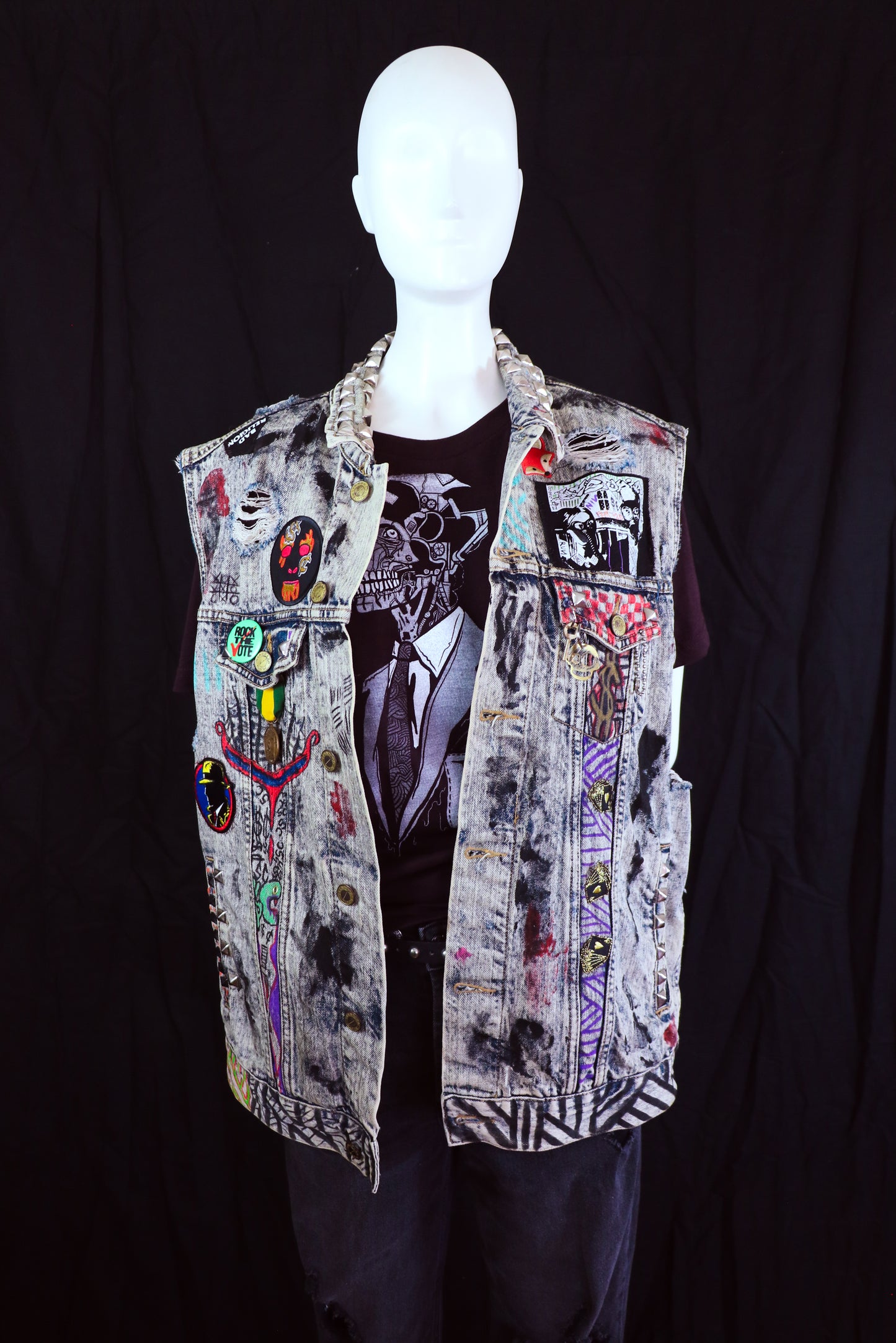 Punk Rock Vest- Rock the Vote