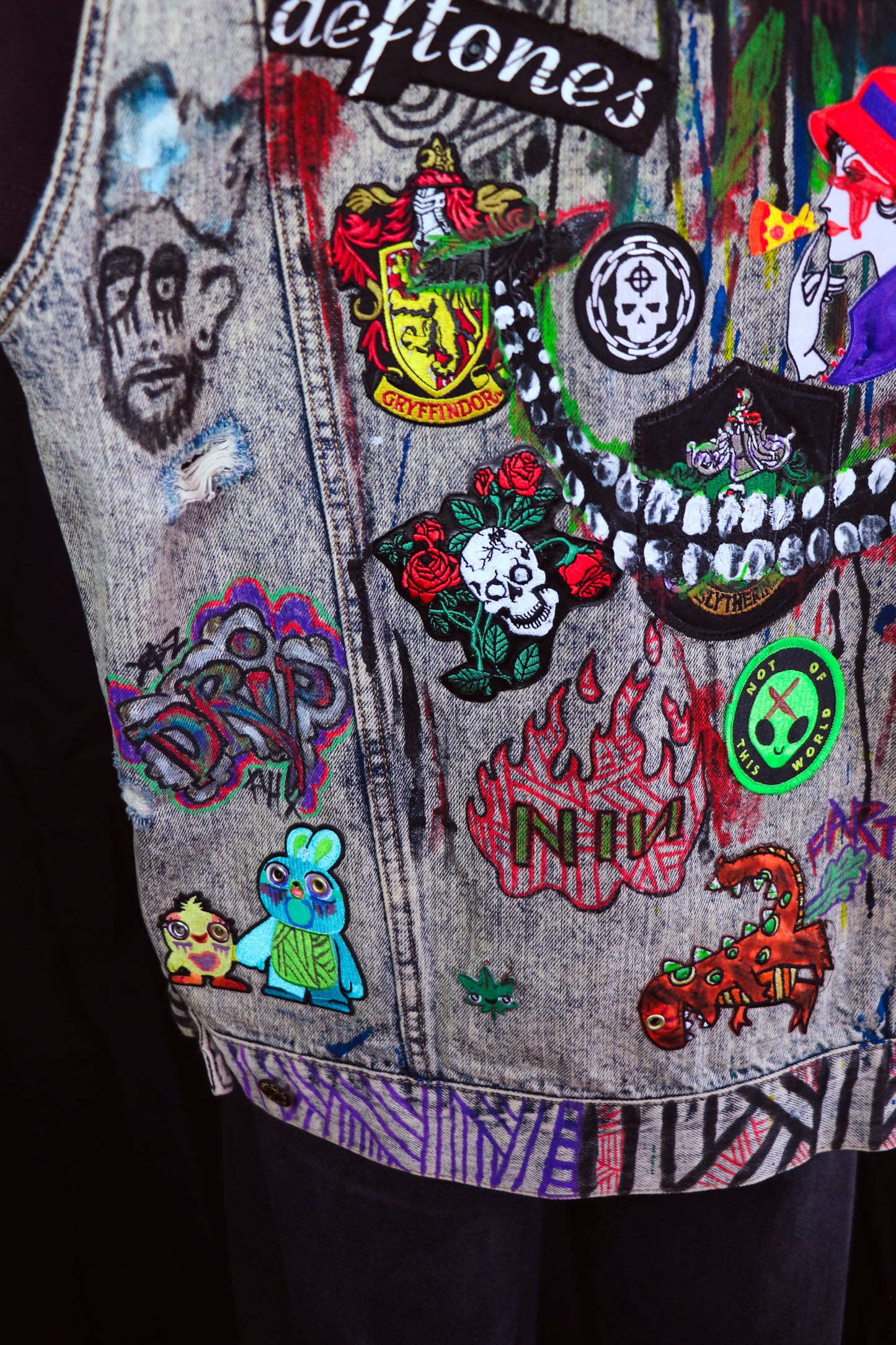 Punk Rock Vest- Rock the Vote